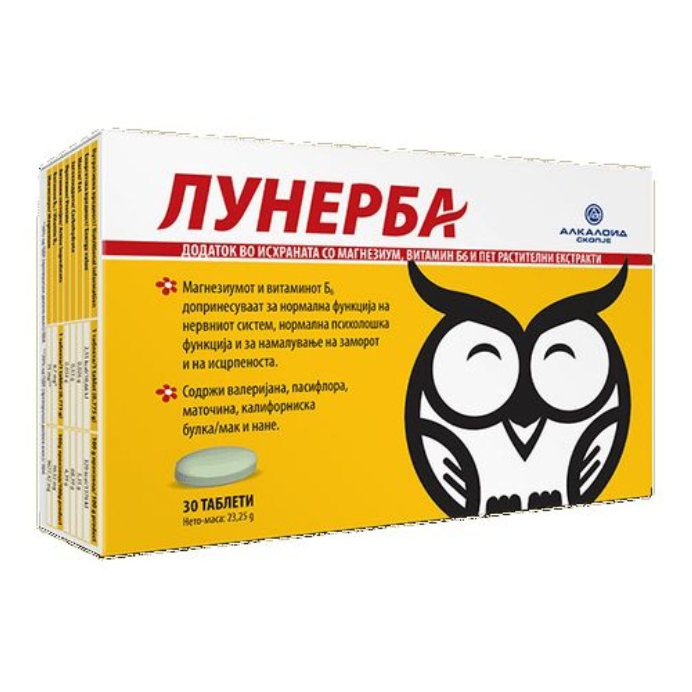 LUNERBA TABL.X 30 ALK ZOLTA