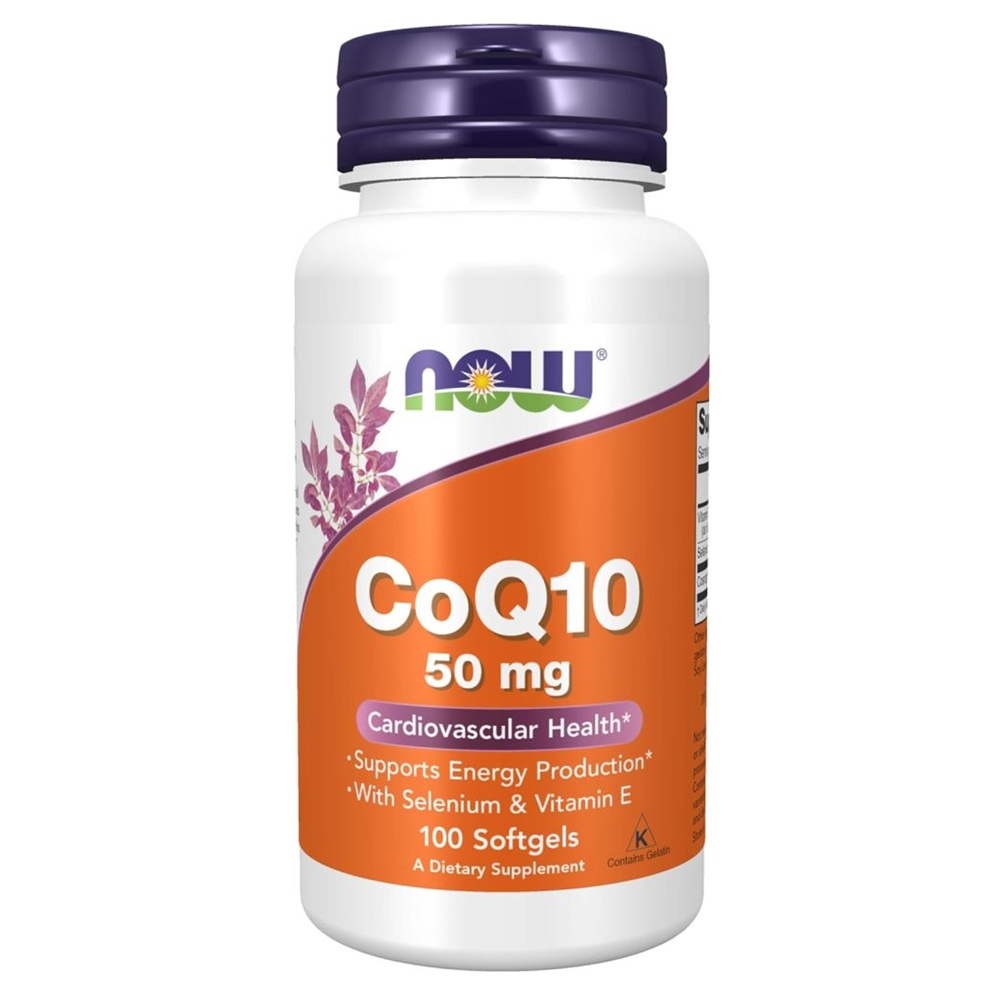 NOW COENZYME Q10 <br> Коензим Q-10 100мг, 50 капсули