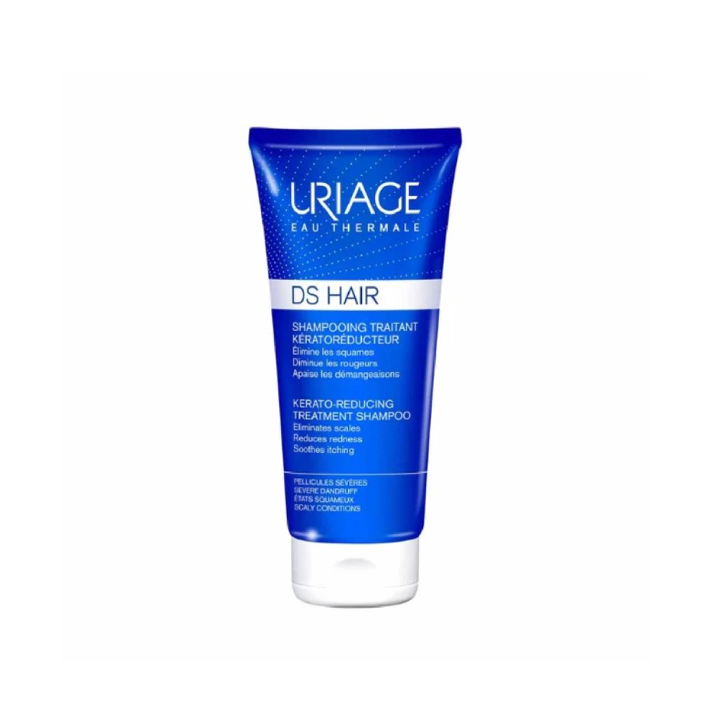 URIAGE DS HAIR KERATO-REDUCING TREATMENT SHAMPOO <br> Шампон за коса за намалување и елиминација на сувиот или мрсен првут, 150мл.