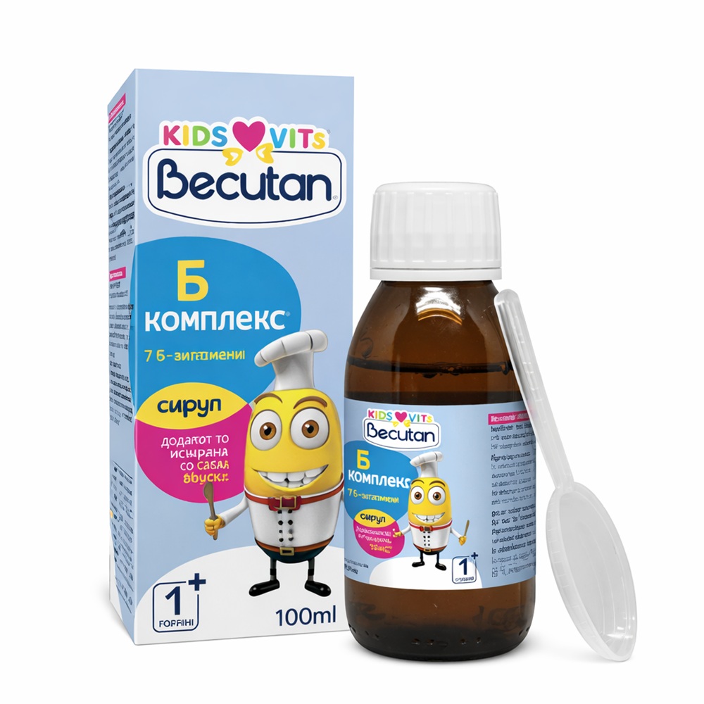 BECUTAN KIDS VITS Б-КОМПЛЕКС СИРУП, 100МЛ