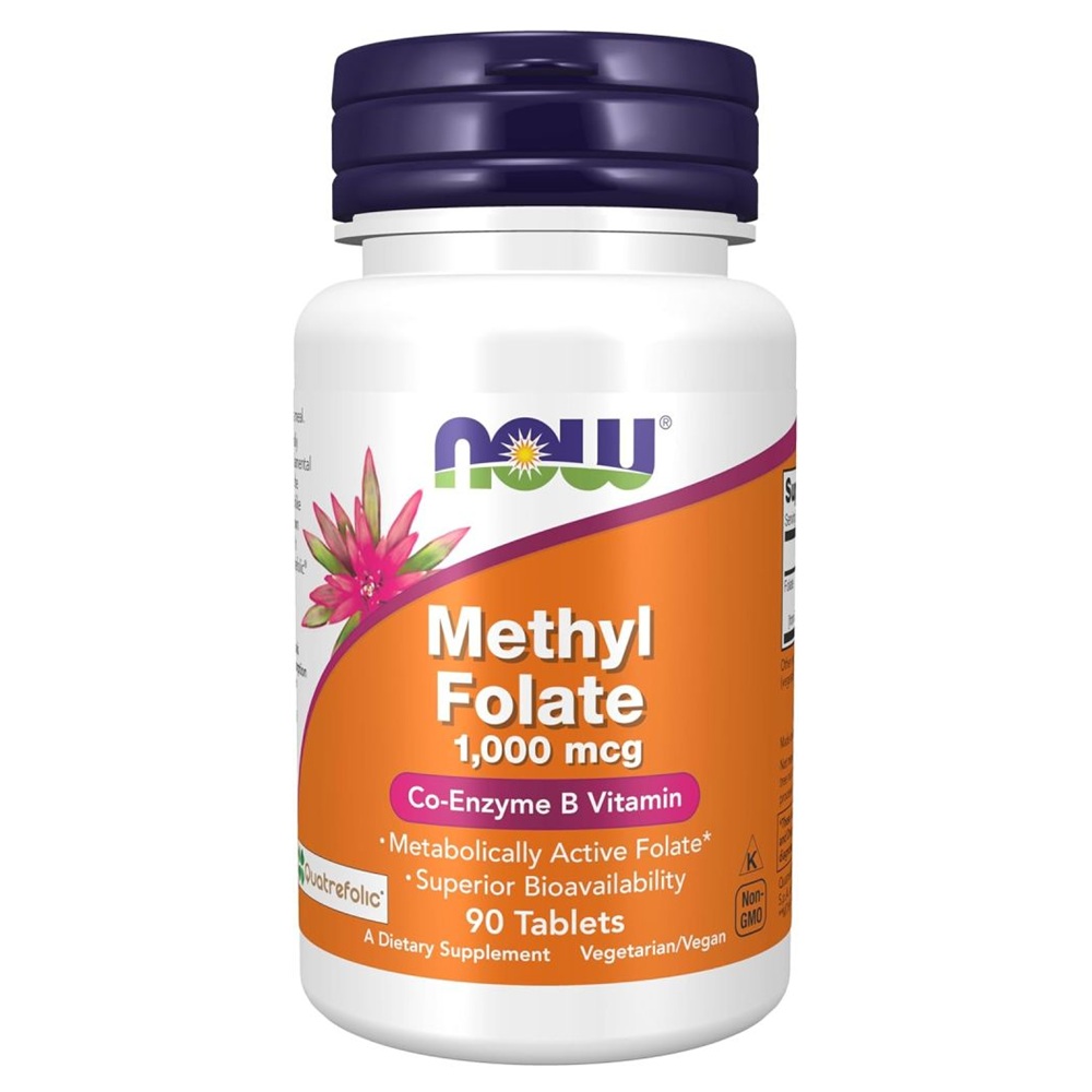 NOW METHYL FOLATE <br> Метил фолат 1000мкг, 90 таблети