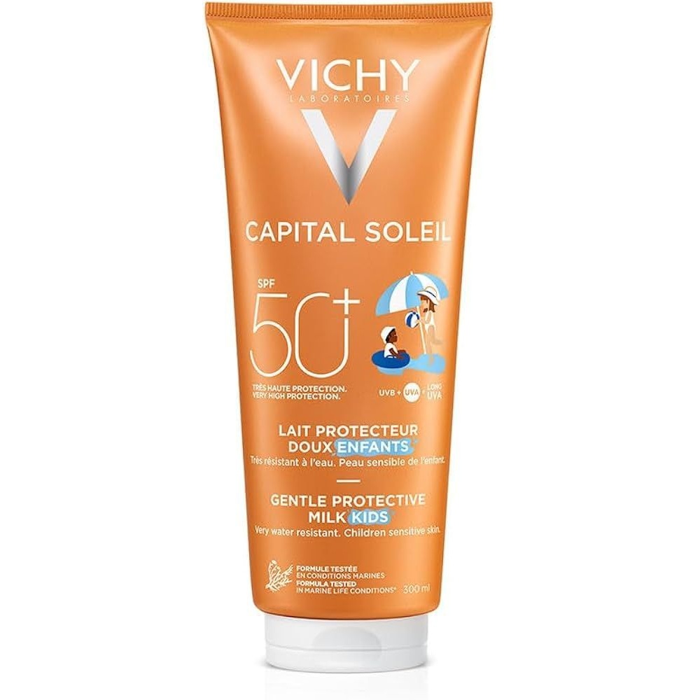 VICHY CAPITAL SOLEIL SPF50 <br> Млеко за заштита од сонце на осетлива детска кожа 300мл