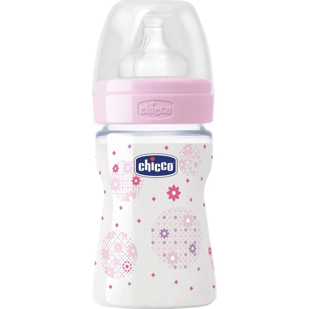 CHICCO SISE PLASTICNO NATURAL WELL BEING ROZE 150 ML