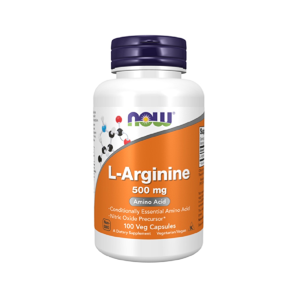 NOW L-ARGININE <br> Аминокиселина за одржување и подобрување на здравјето 500мг, 100 капсули