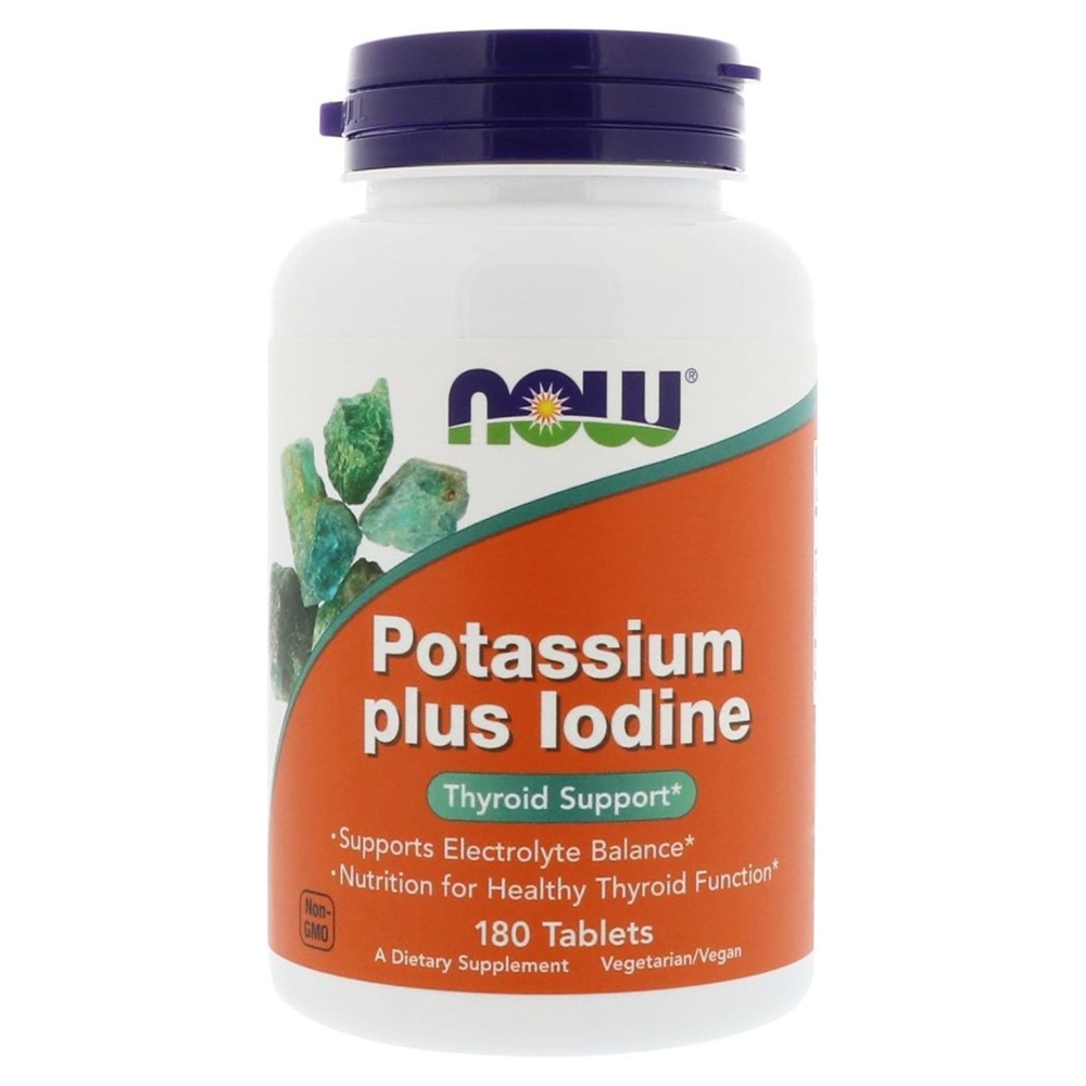 NOW POTASSIUM+IODINE <br> Калиум плус јод 180 таблети