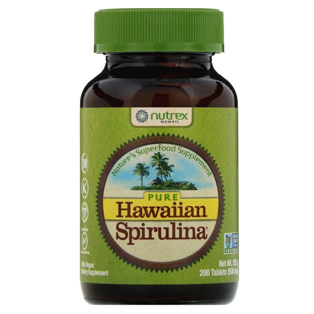 NOW HAWAIIAN SPIRULINA <br> Хавајска спирулина 500мг, 200 таблети