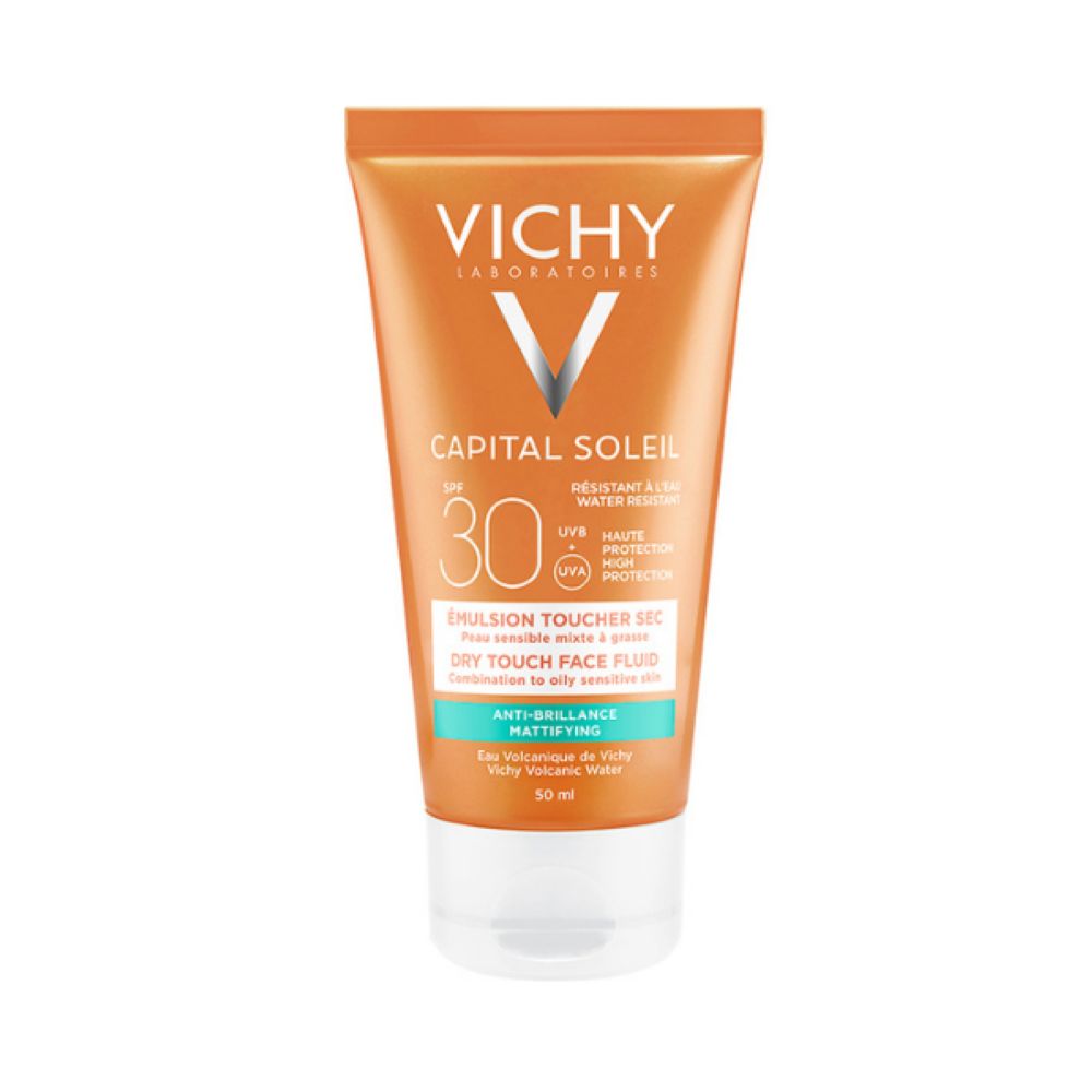 VICHY CAPITAL SOLEIL SPF30+ DRY TOUCH FACE FLUID <br> Крем за лице за заштита од сонце 50мл