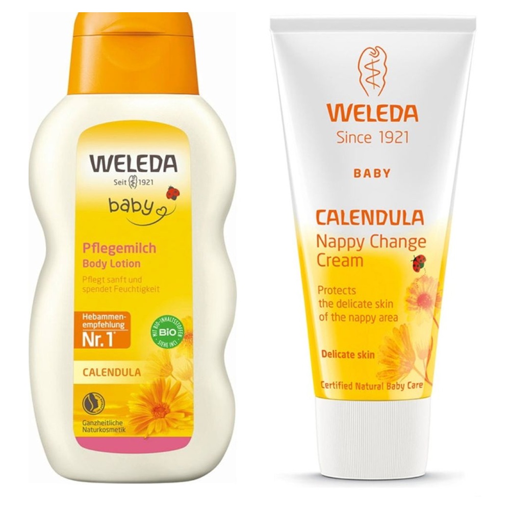 WELEDA SET <br> Лосион од невен + крем за пеленска регија