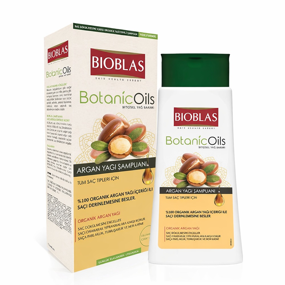 BIOBLAS BOTANIC OILS ARGAN SHAMPOO <br> Шампон против опаѓање на коса, 400мл.
