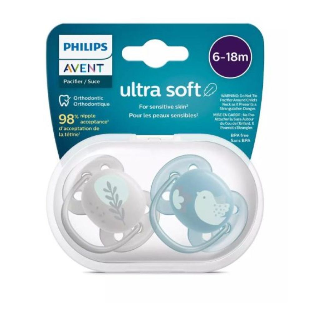 PHILIPS AVENT ULTRA AIR PACIFIER <br> Силиконска цуцла лажливка, за 6-18 месеци