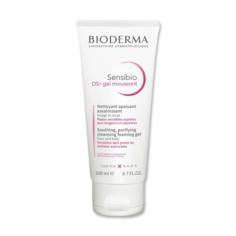 BIODERMA SENSIBIO DS+ GEL <br> Смирувачки пенест гел за лице склоно кон црвенило, перутање и себороичен дерматит, 200мл.