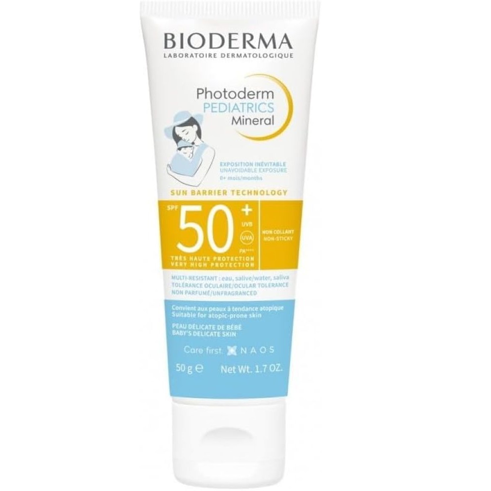 BIODERMA PHOTODERM PEDIATRICS MINERAL <br> SPF50 + <br> Крем за заштита од сонце за деца, 50гр.