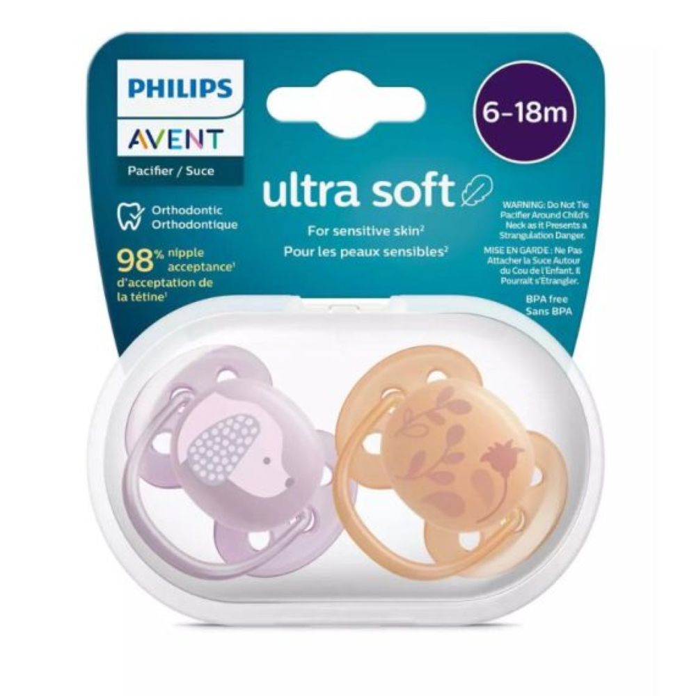 PHILIPS AVENT ULTRA AIR PACIFIER <br> Силиконска цуцла лажливка, за 6-18 месеци