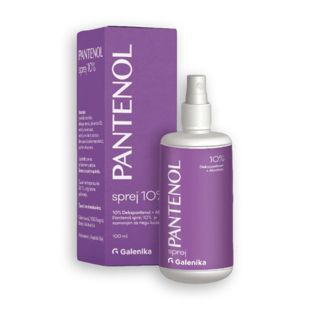 GALENIKA PANTENOL SPREJ 10% <br> Пантенол 10% спреј, 100мл.