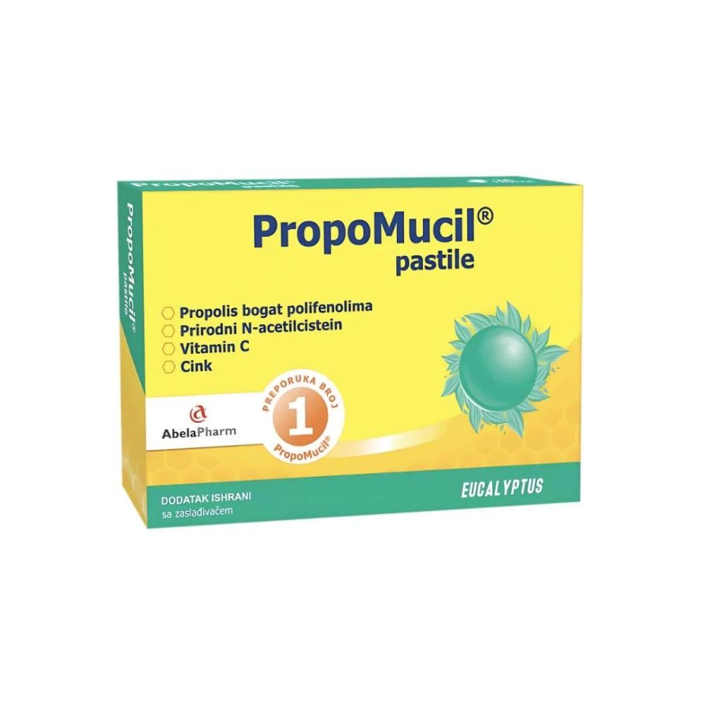 ABELAPHARM PROPOMUCIL EUCALYPTUS <br> Пастили со еукалиптус