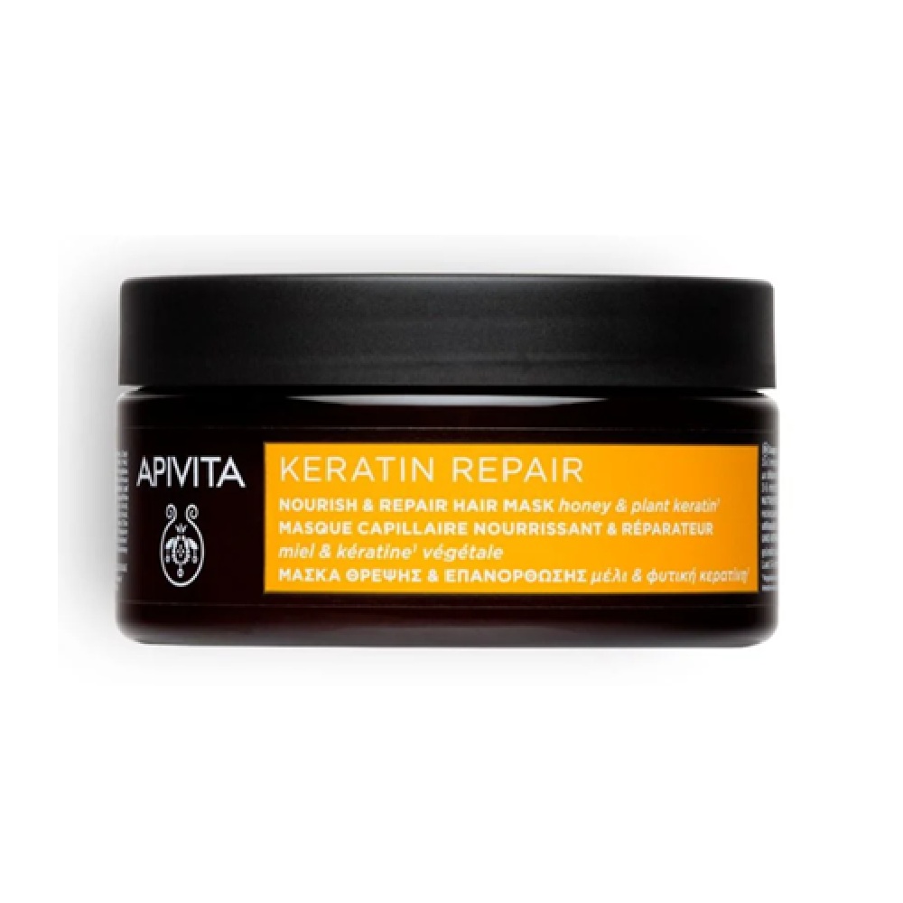 APIVITA KERATIN REPAIR NOURISH & REPAIR MASK FOR DRY-DAMAGED HAIR <br> Маска за коса со кератин, 200мл.