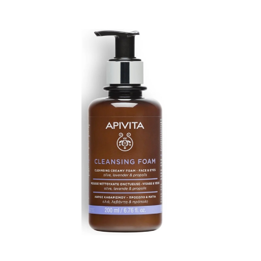 APIVITA CLEANSING CREAMY FOAM – FACE & EYES <br> Пена за лице и очи, 200мл.