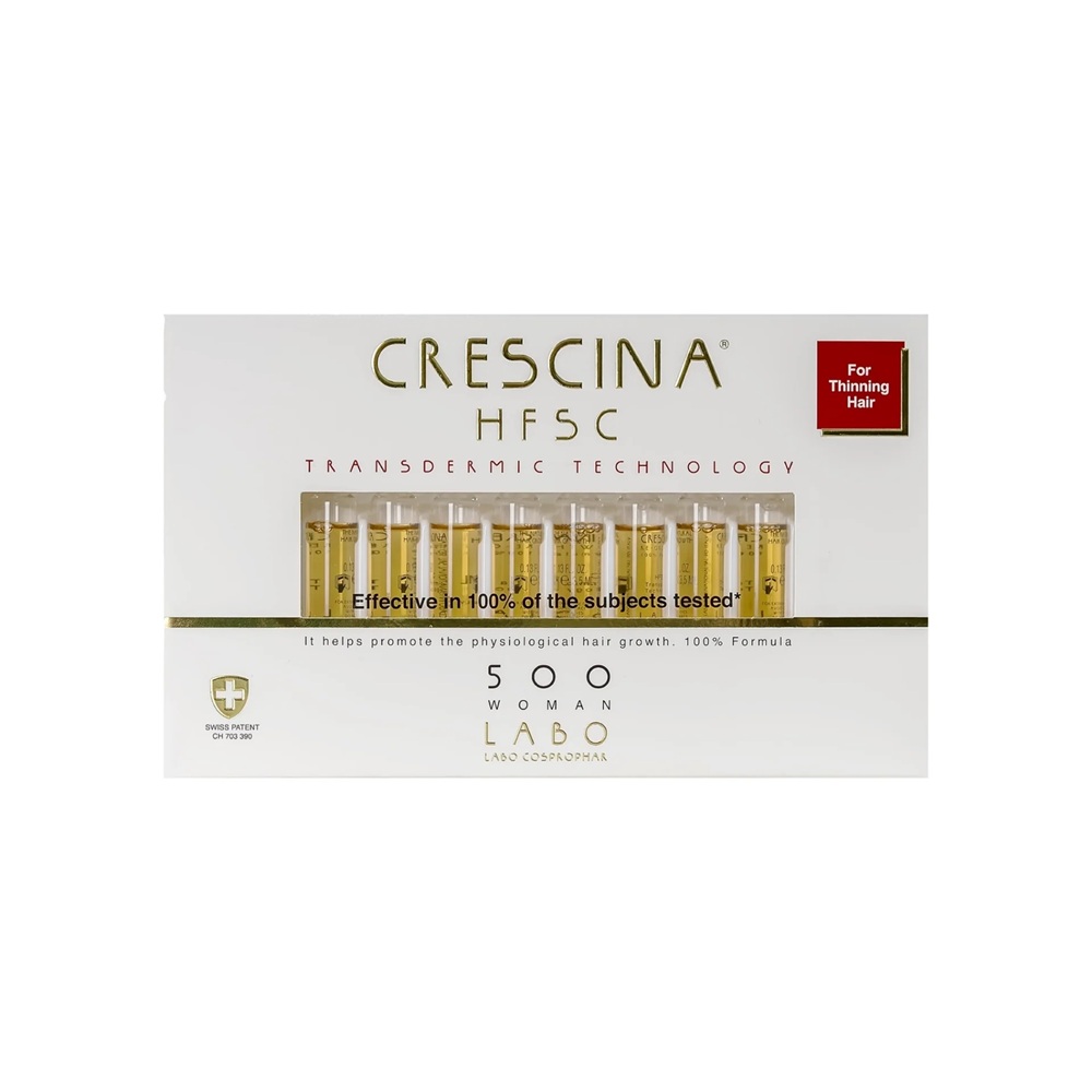 CRESCINA 500 WOMAN <br> Ампули за жени со изразено разредување на косата или намалена густина, х 10