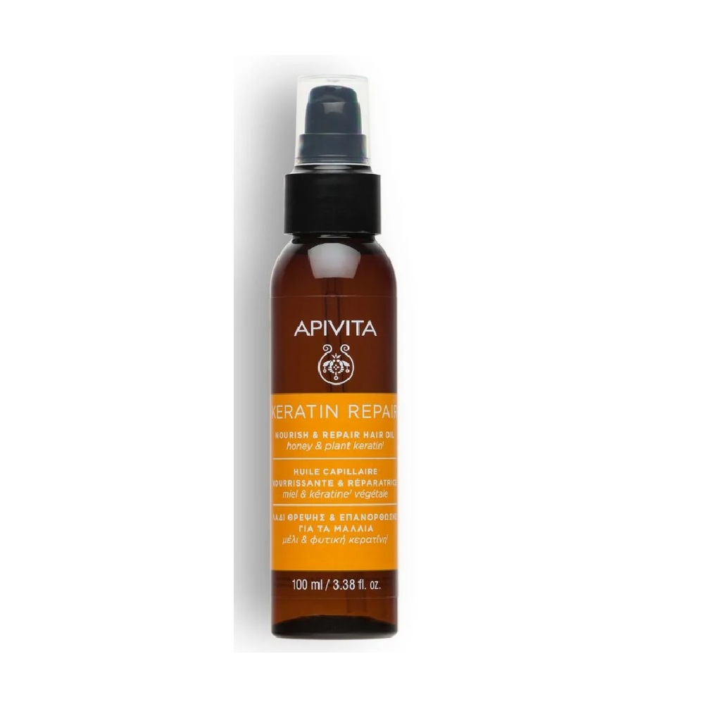 APIVITA KERATIN REPAIR NOURISH & REPAIR HAIR OIL <br> Масло за коса, 100мл.