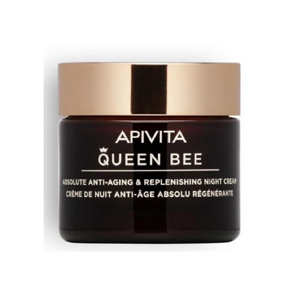APIVITA QUEEN BEE ABSOLUTE ANTI-AGING & REPLENISHING NIGHT CREAM <br> Ноќна крема против брчки, 50мл.
