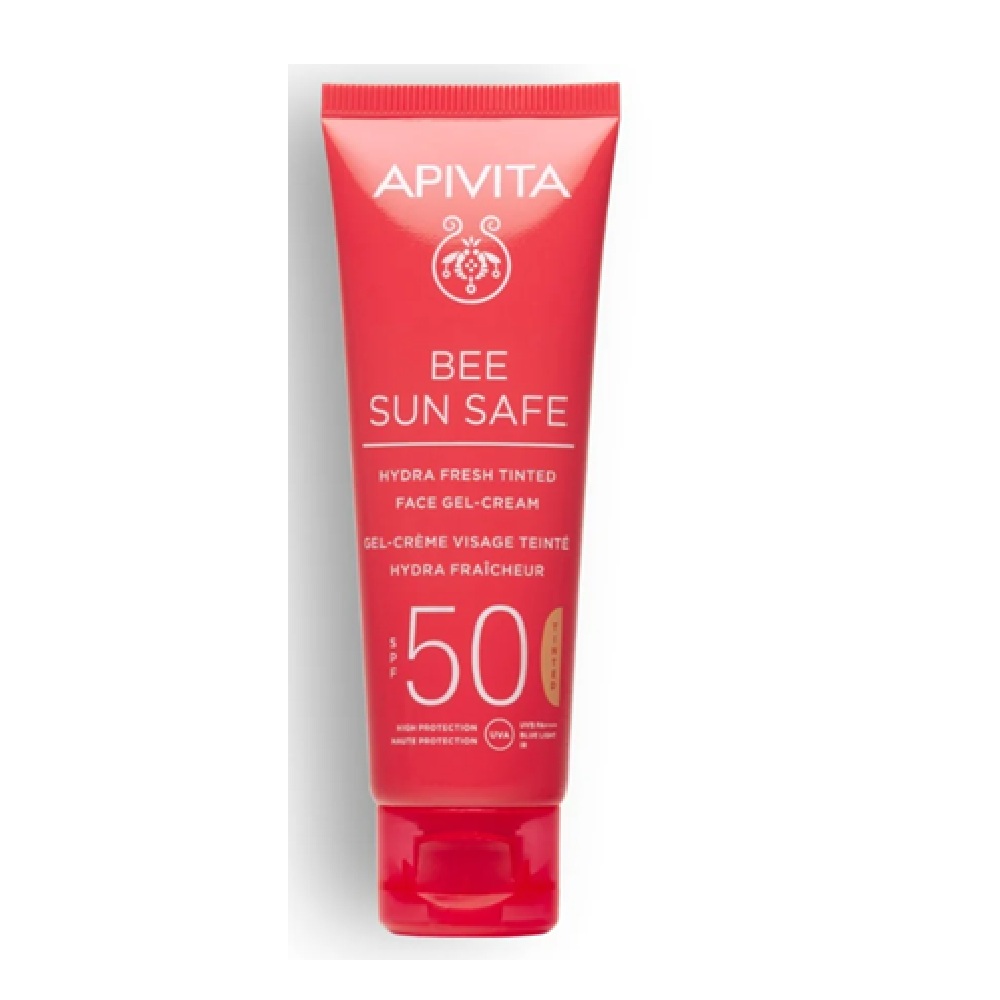 APIVITA BEE SUN SAFE HYDRA FRESH TINTED FACE GEL CREAM SPF50 <br> Тонирана гел‑крема за лице, 50мл.