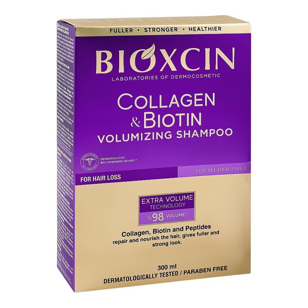 BIOXSINE COLLAGEN I BIOTIN VOLUMIZING SHAPMOO <br> Шампон за волумен на коса, 300мл.
