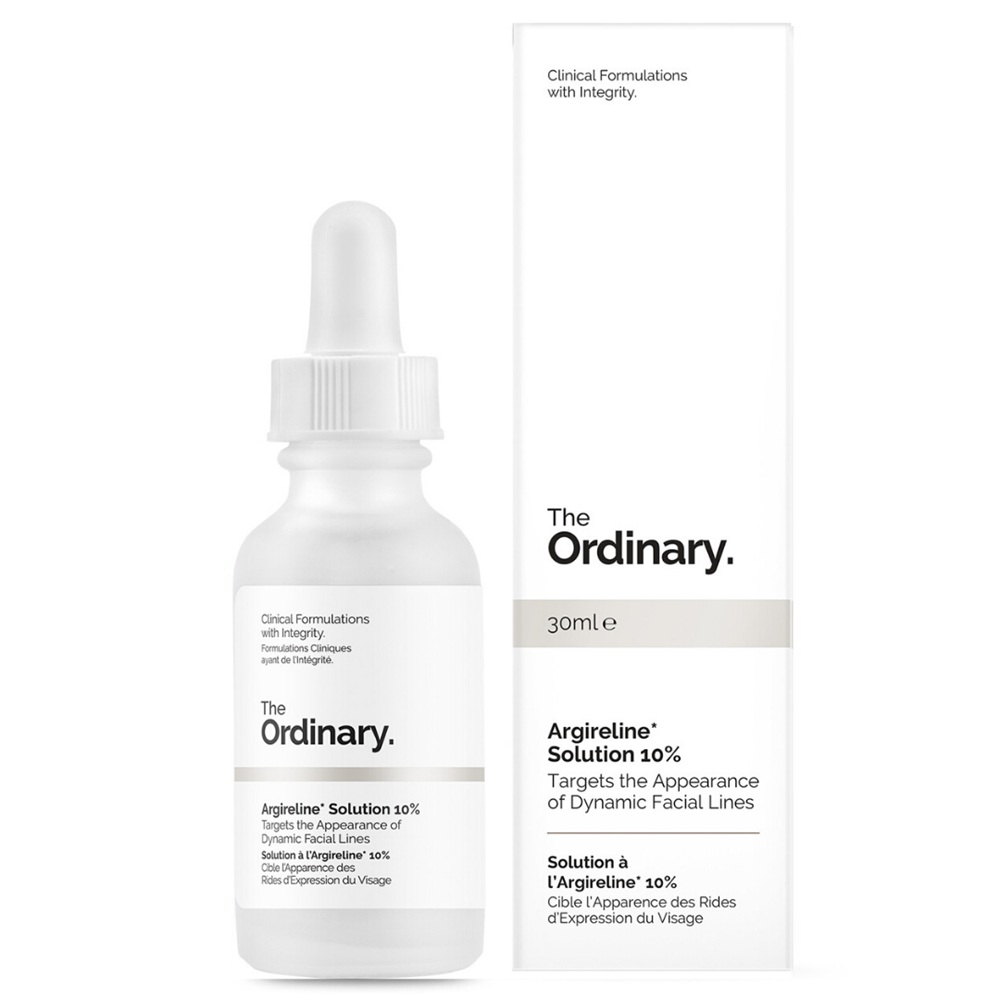 THE ORDINARY ARGIRELINE SOLUTION 10% <br> Висококонцентриран пептиден раствор за намалување на брчки, 30мл.