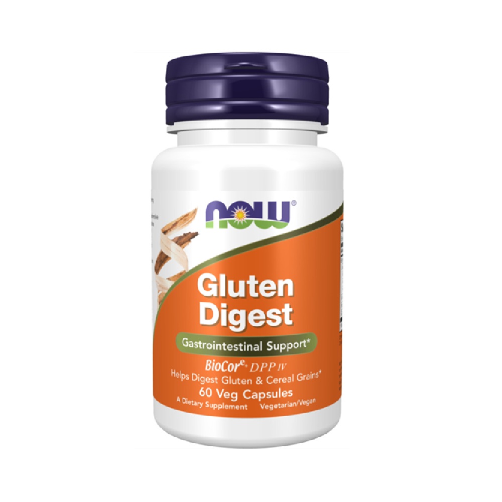 NOW GLUTEN DIGEST <br> Додаток во исхраната за гастроинтестинална поддршка, 60 капсули