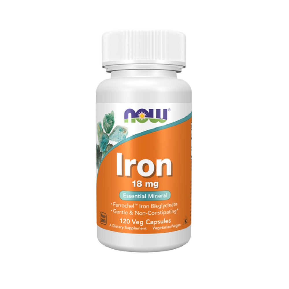 NOW IRON <br> Железо 18мг, 120 капсули