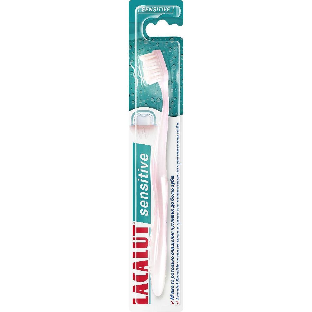 LACALUT SENSITIVE TOOTHBRUSH <br> Четка за заби за чувствителни заби и непца, за нежна и ефективна грижа и спречува иритација при четкање